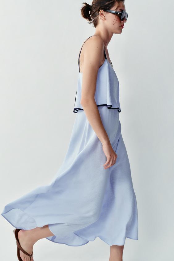 COMBINED MIDI DRESS