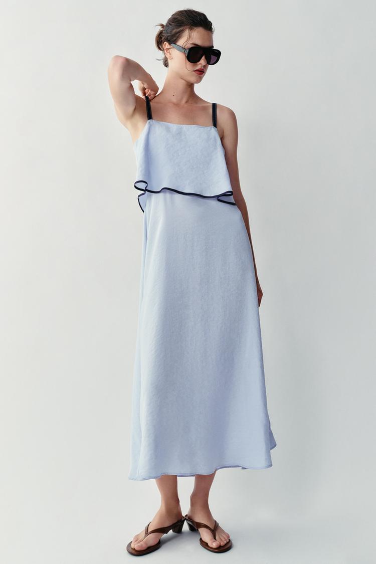 COMBINED MIDI DRESS thumbnail 4