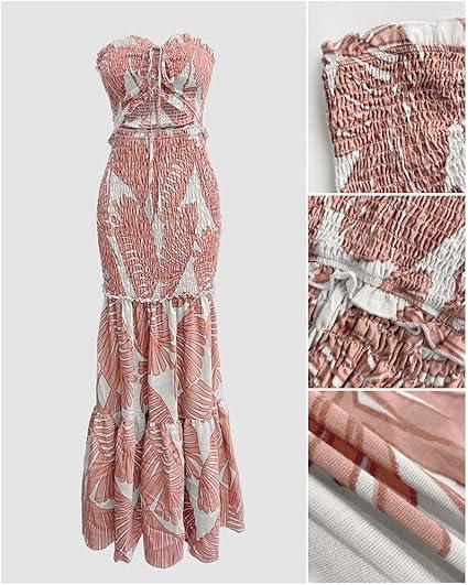 Floral Printed Vacation Dress Halter Tie