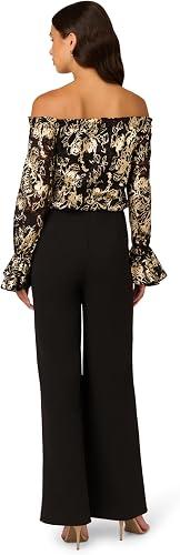 Adrianna Papell womens Lace and Crepe Jumpsuit