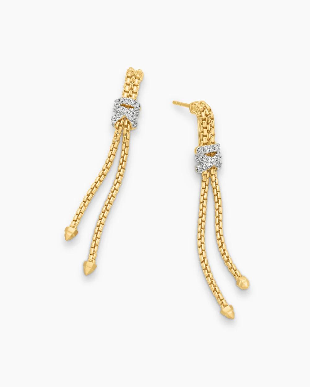 Helena Box Chain Drop Earring