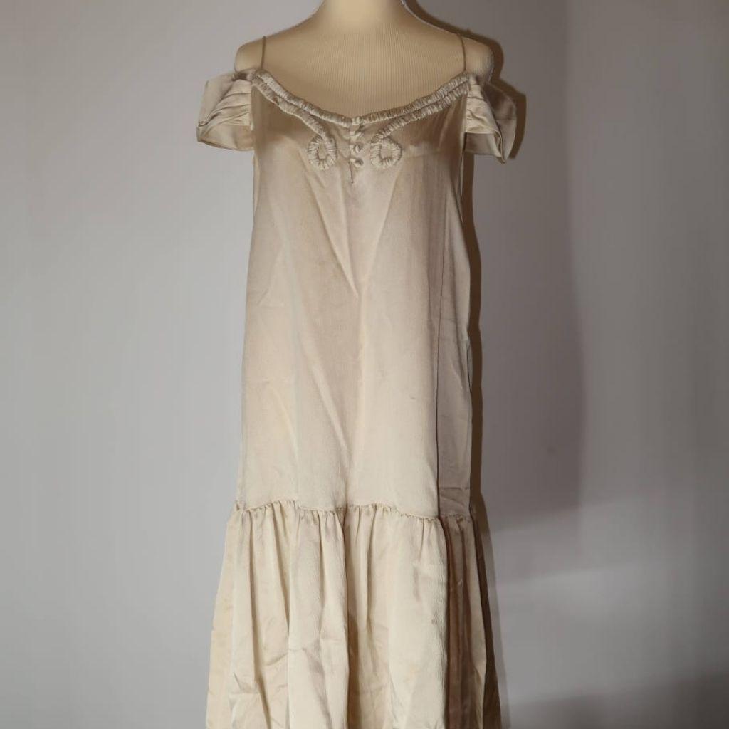 Loewe silk beige dress