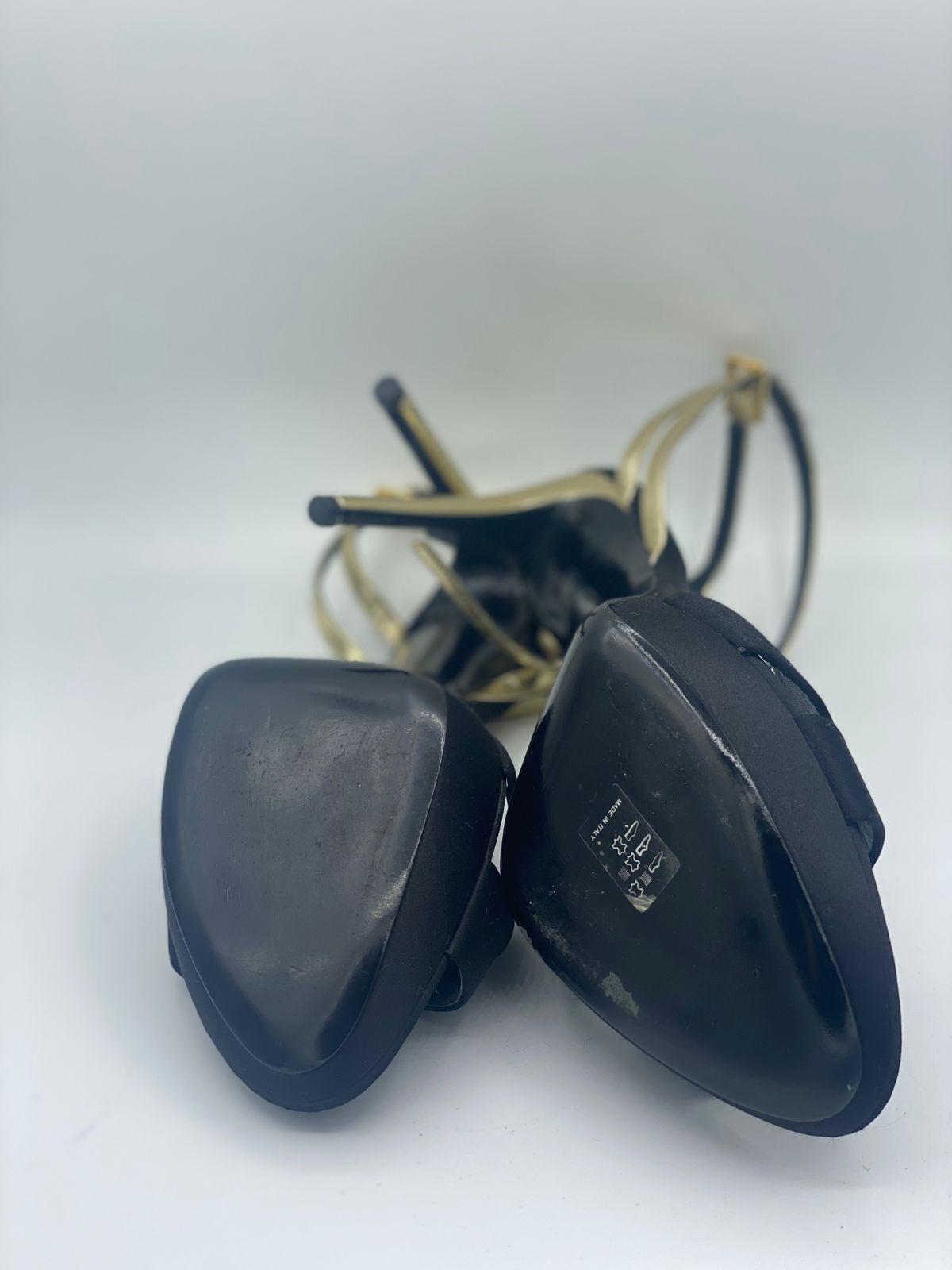 Black Satin Roger Vivier sandals with straps thumbnail 3