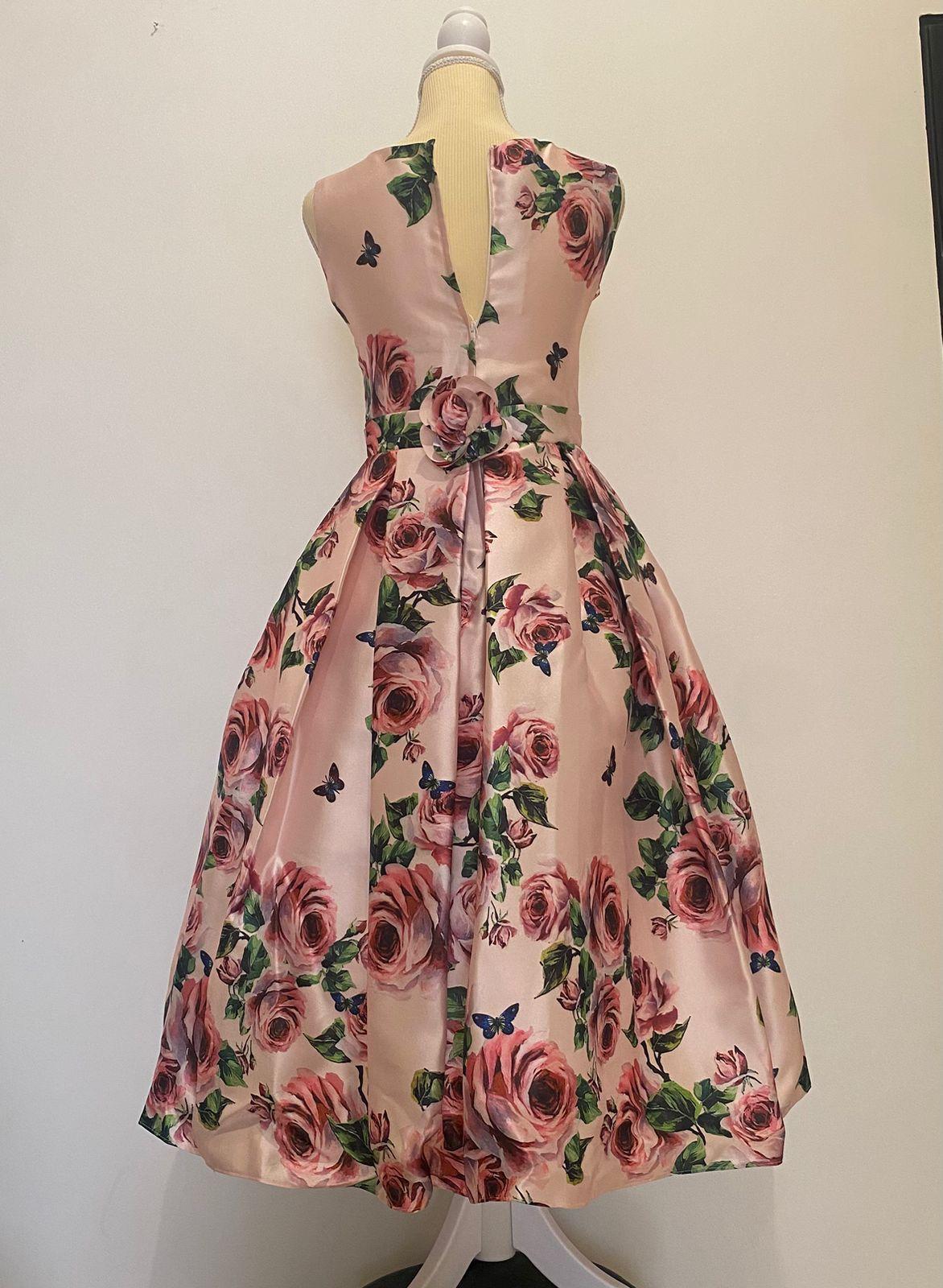 JOAN CALABRESE Pink Floral Dress thumbnail 2