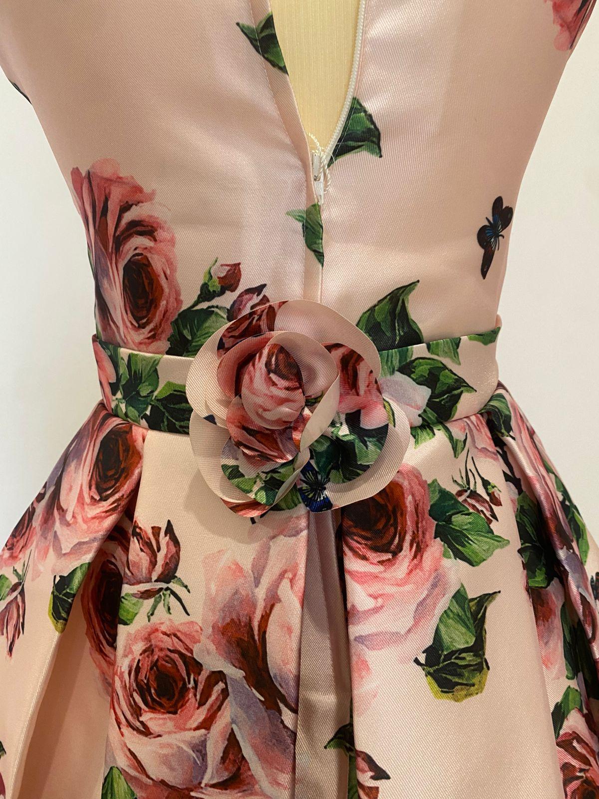 JOAN CALABRESE Pink Floral Dress thumbnail 4