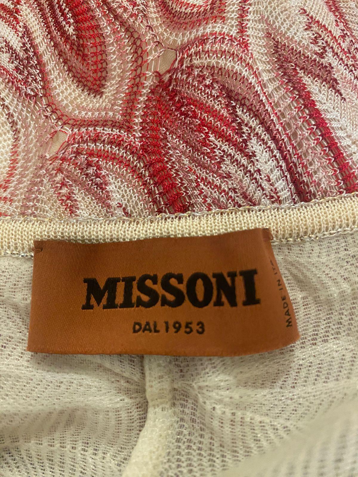 Missoni Wrap-effect Metallic Dress In Ivory thumbnail 3