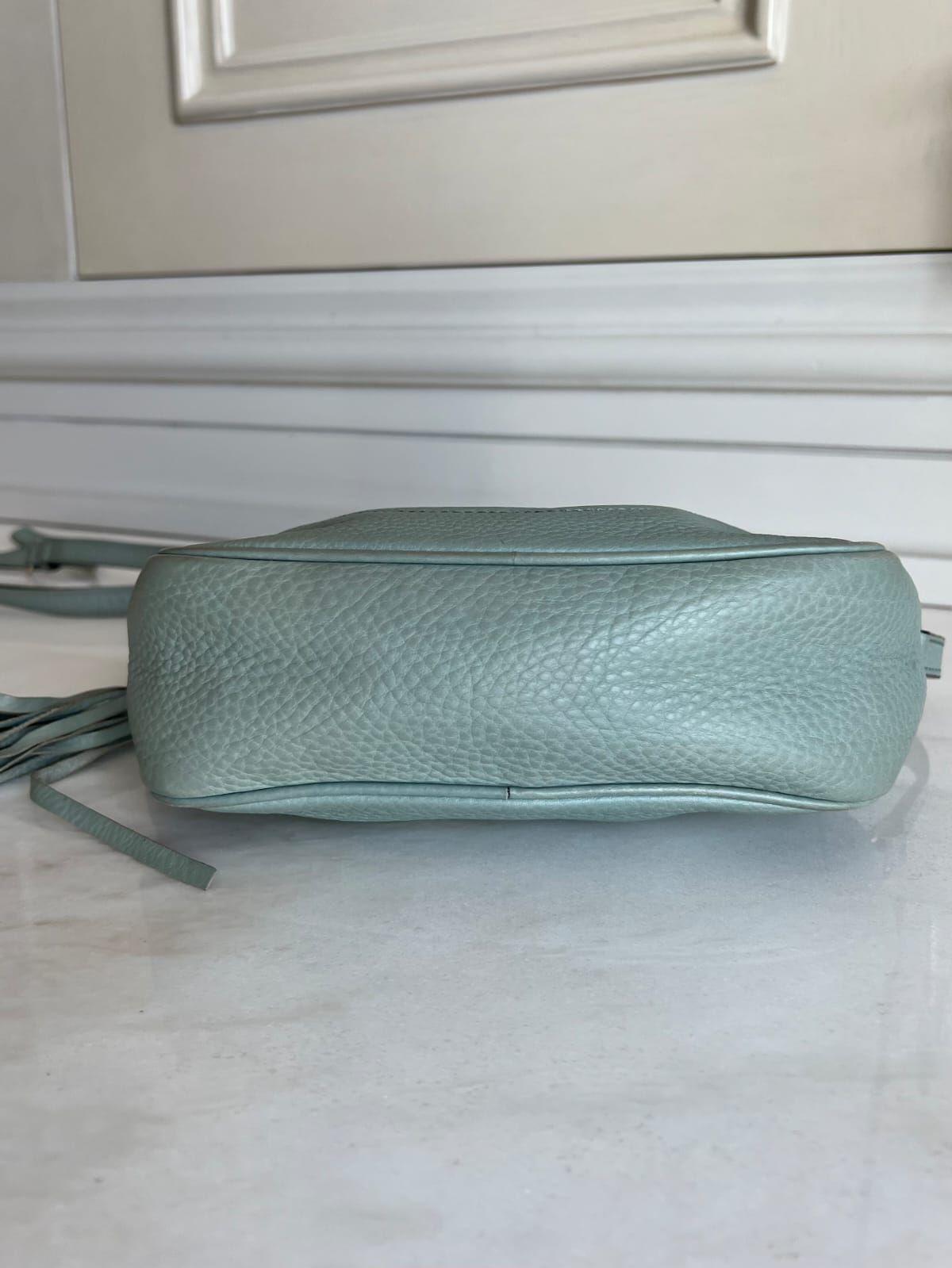 Gucci aqua leather shoulder bag thumbnail 3