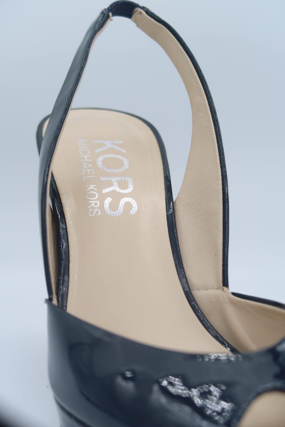 Michael Kors Black Patent leather sandals thumbnail 4
