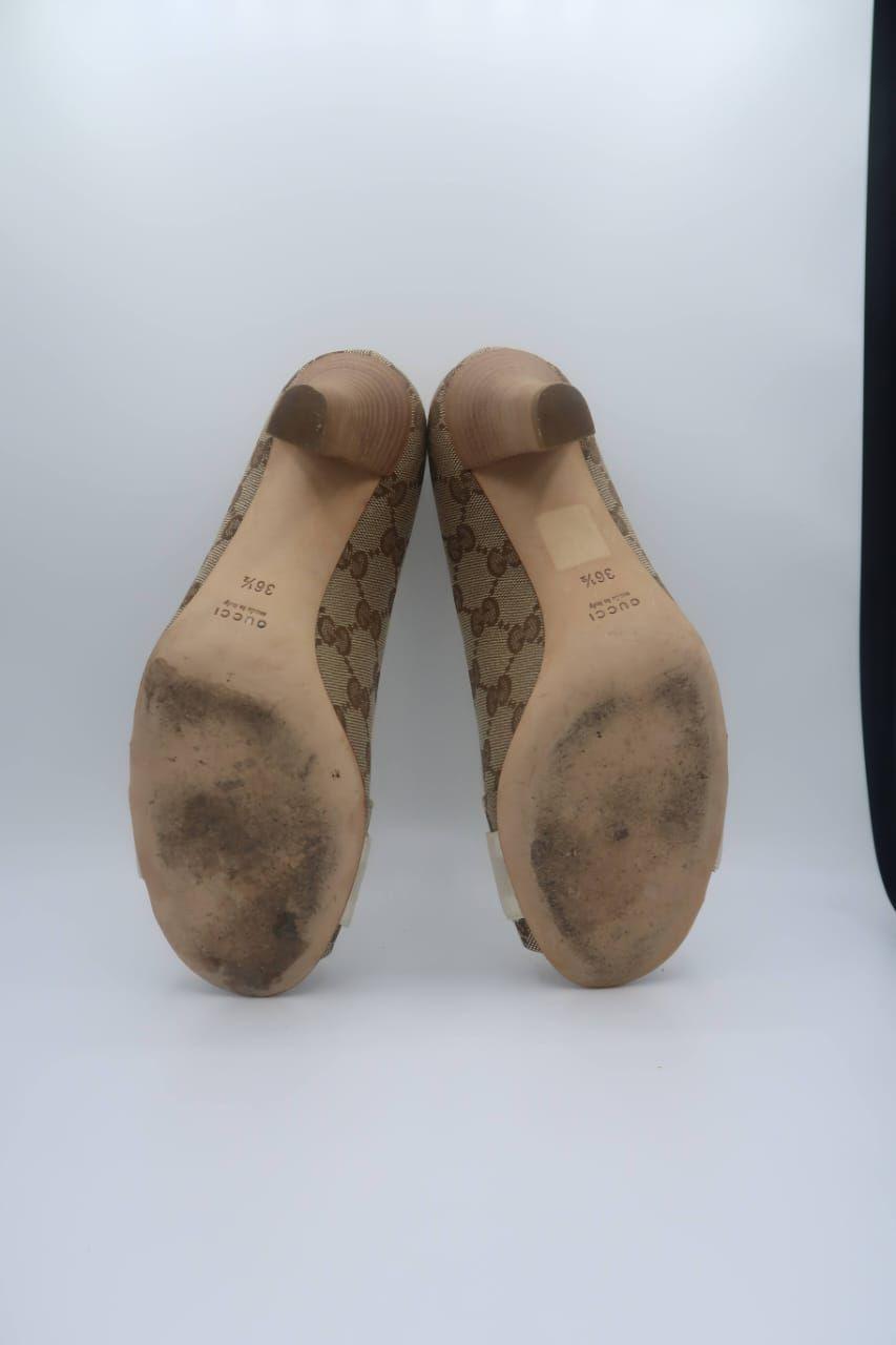 Gucci beige cloth heels thumbnail 4