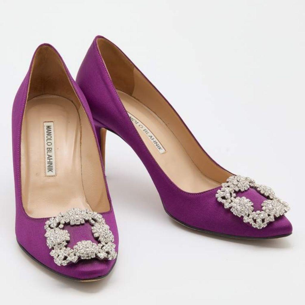 Manolo Blahnik Purple Pumps