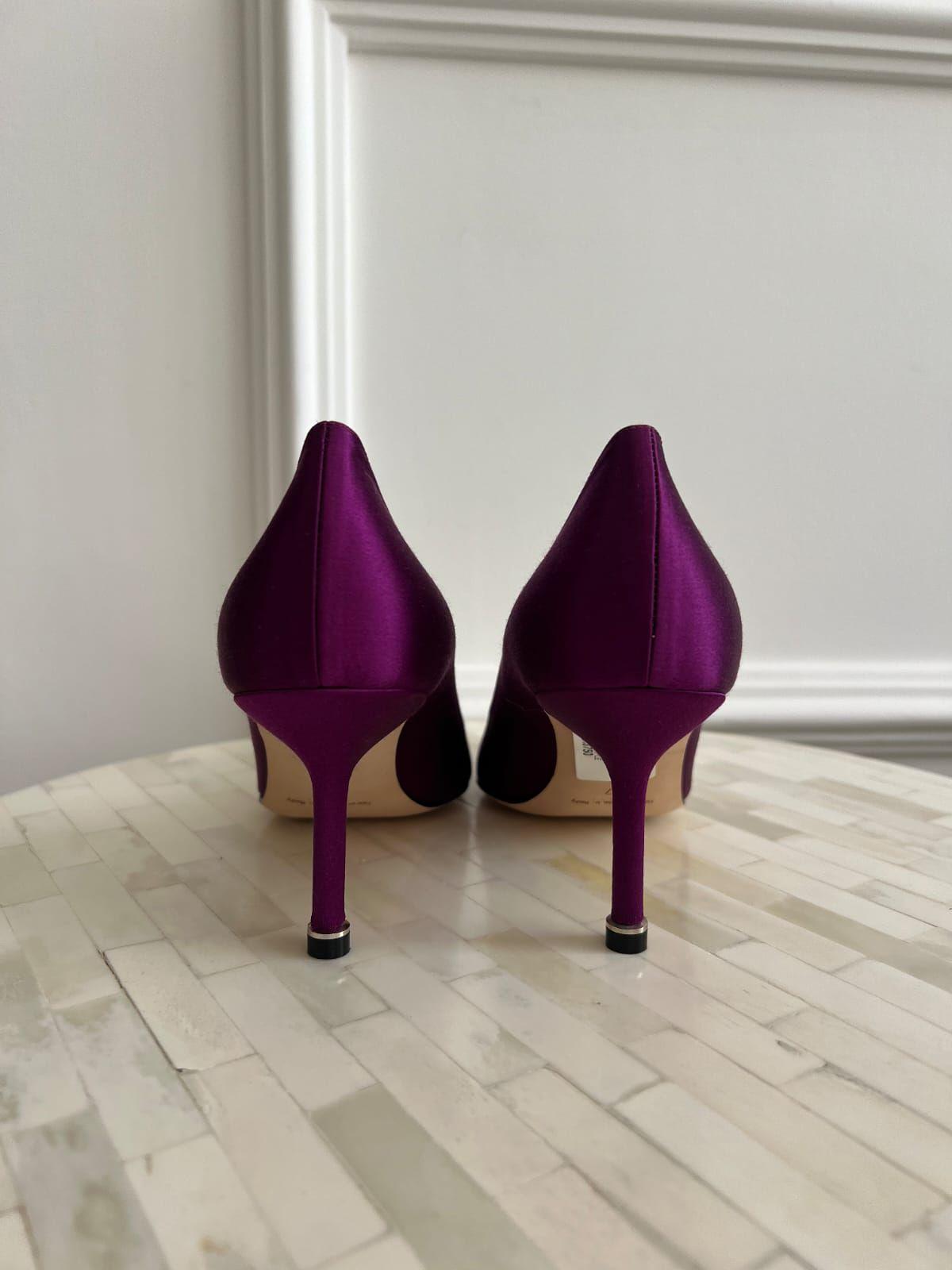 Manolo Blahnik Purple Pumps thumbnail 2