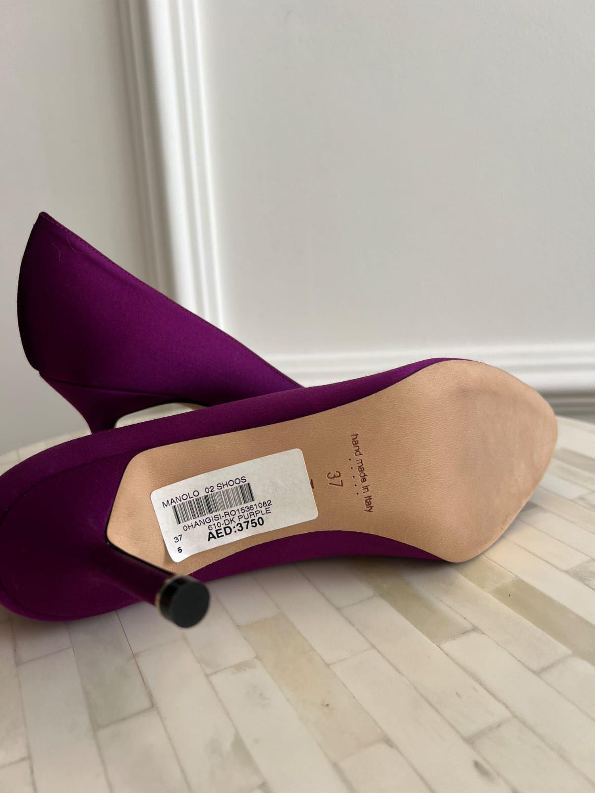 Manolo Blahnik Purple Pumps thumbnail 3