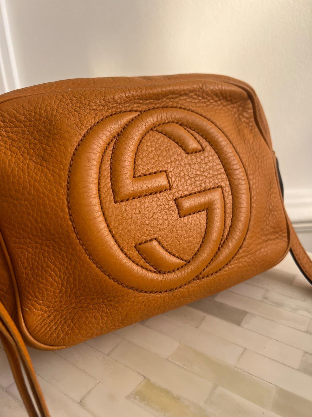 Gucci Brown Leather Soho Disco Crossbody Bag thumbnail 2