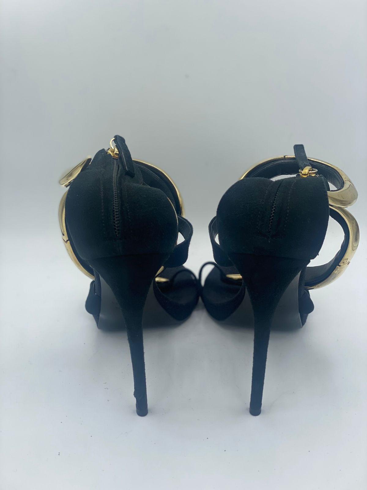 Giuseppe Zanotti Black Leather Venere Sandals thumbnail 3