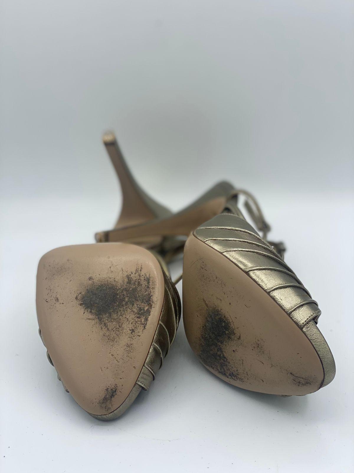 Valentino Garavani Metallic Gold sandals thumbnail 3
