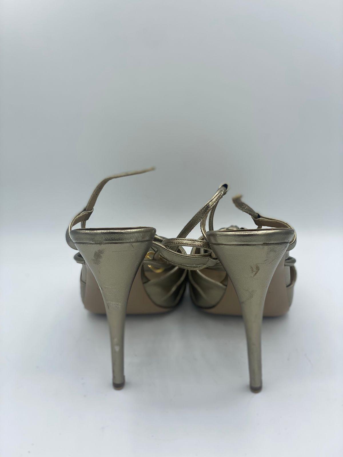 Valentino Garavani Metallic Gold sandals thumbnail 4