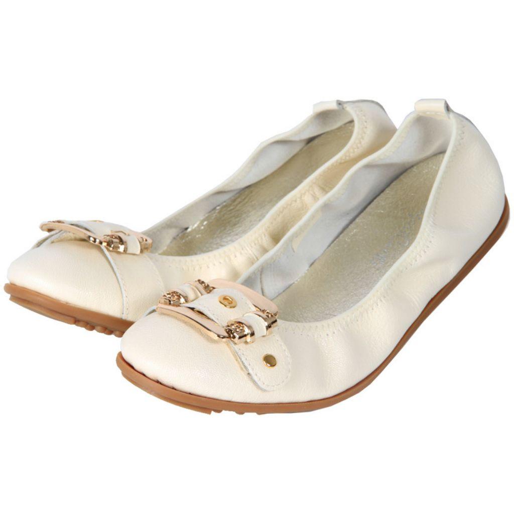 Christian Dior White Patent Ballerina Flats