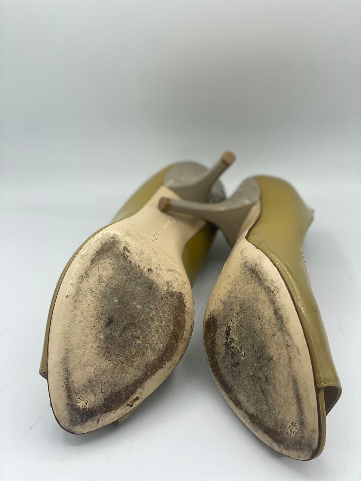 Bottega Veneta Patent Leather Peep Toe Pumps thumbnail 4