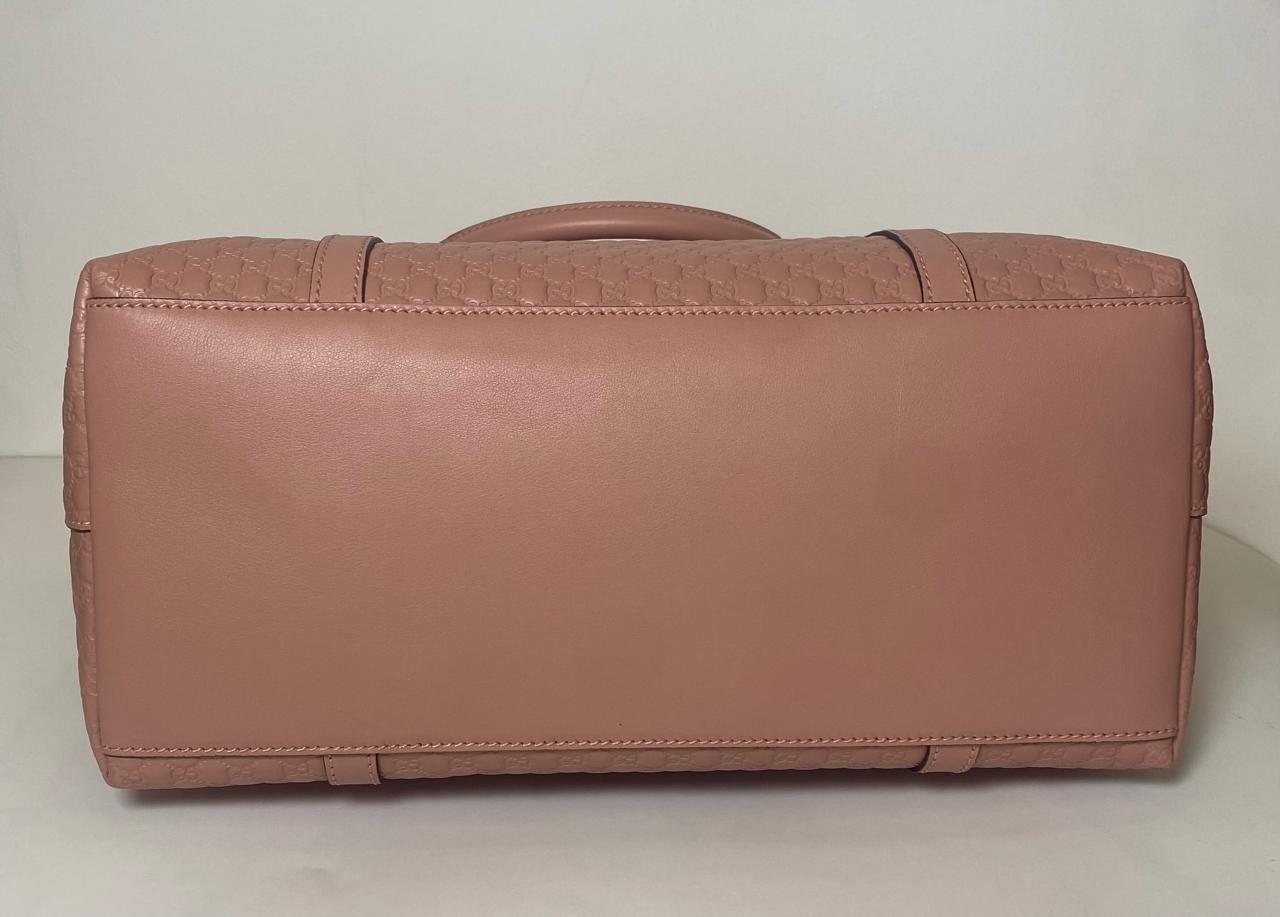 Gucci Pink Leather Dome Satchel thumbnail 3