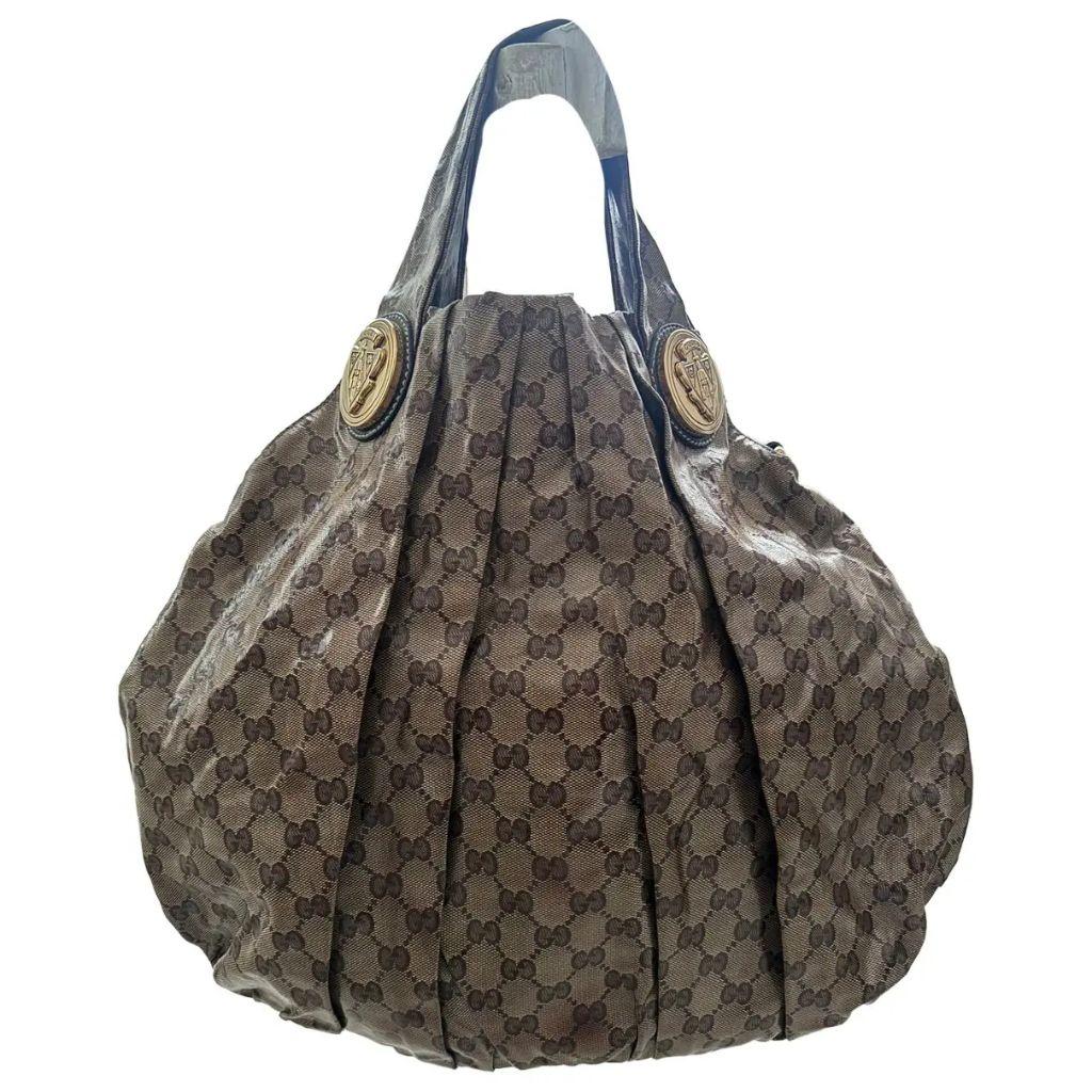 Gucci Crystal Coated Canvas handle bag