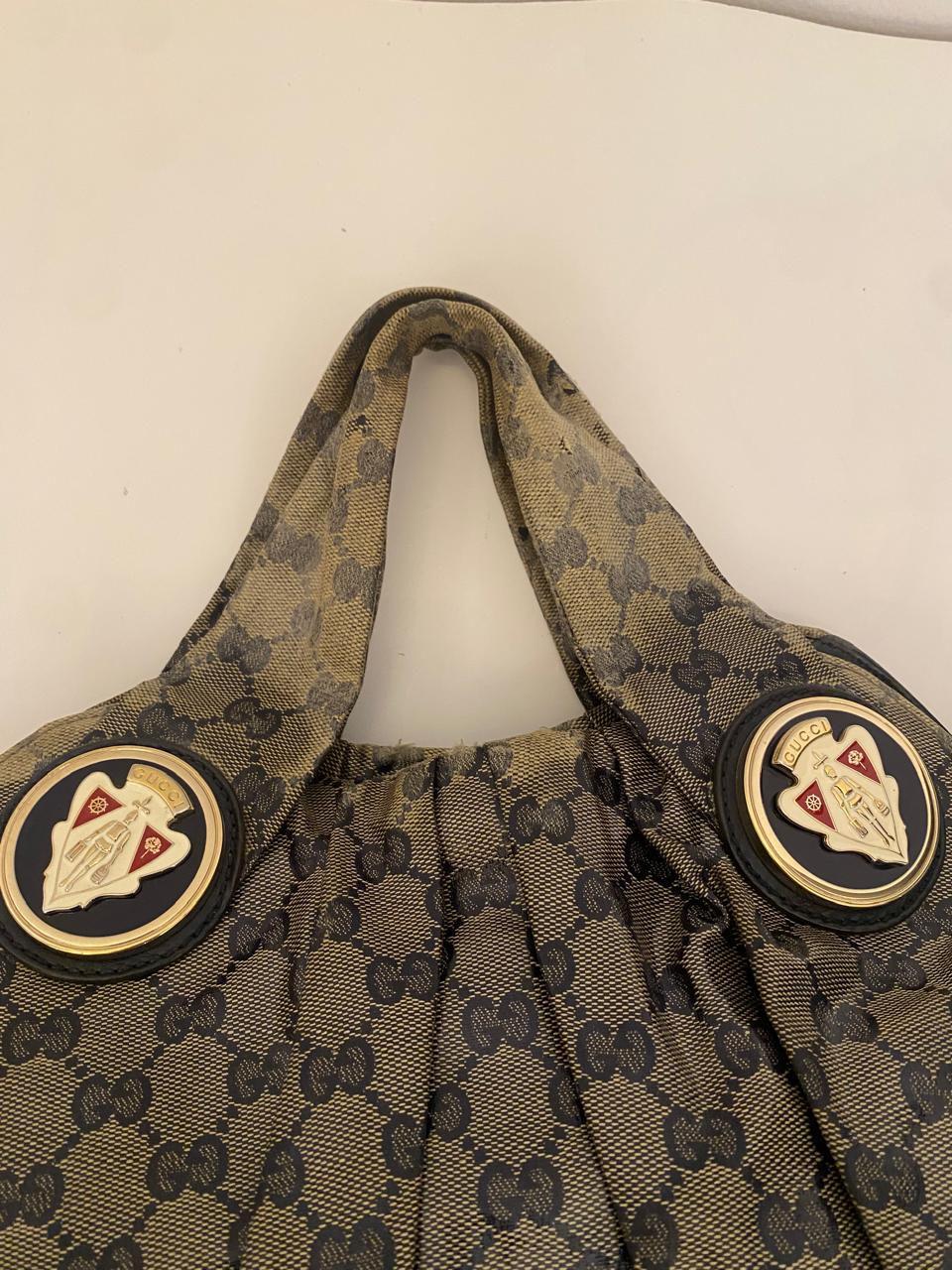 Gucci Crystal Coated Canvas handle bag thumbnail 2