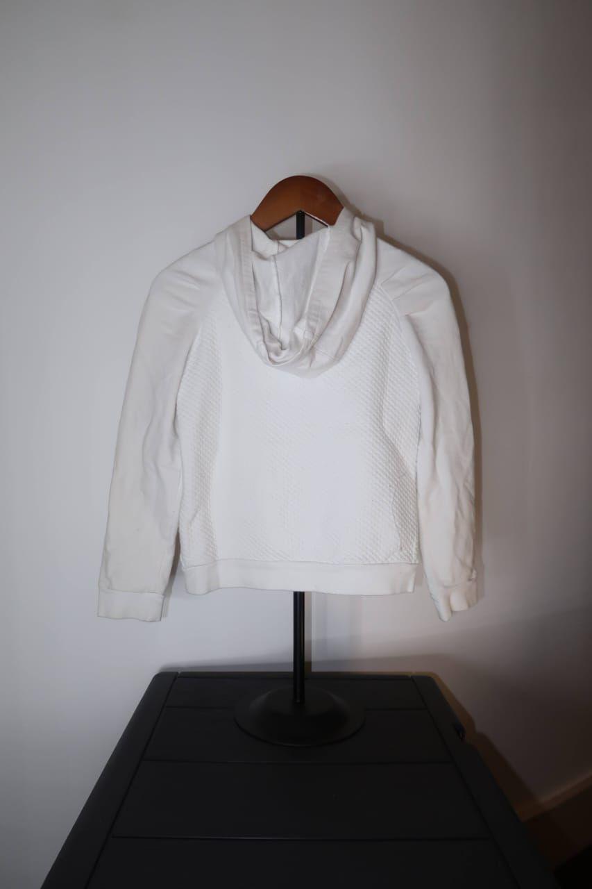 Gucci Kids White Cotton Zip-Up Jacket thumbnail 2