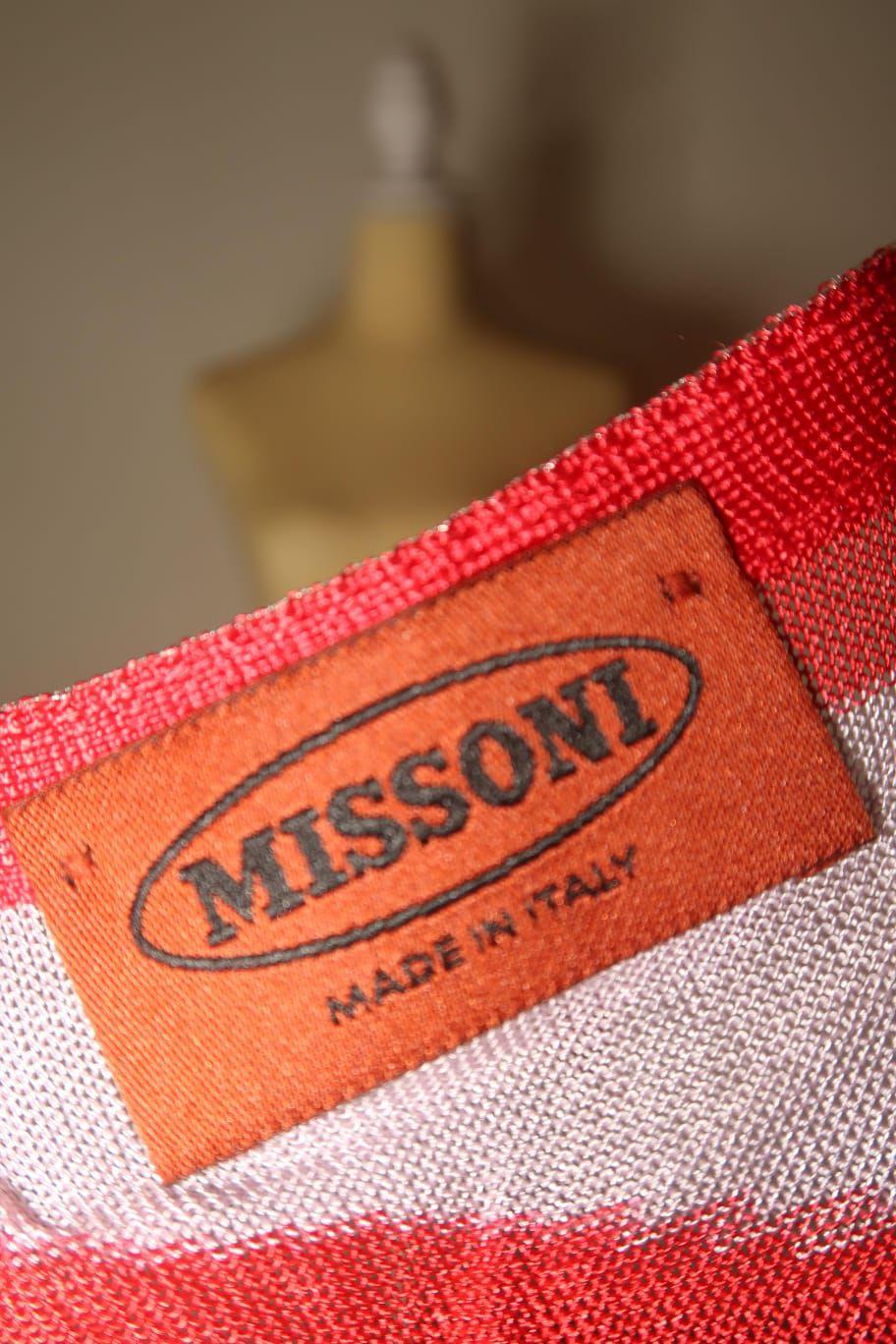 Missoni Red & Pink Knit Tank Top thumbnail 3