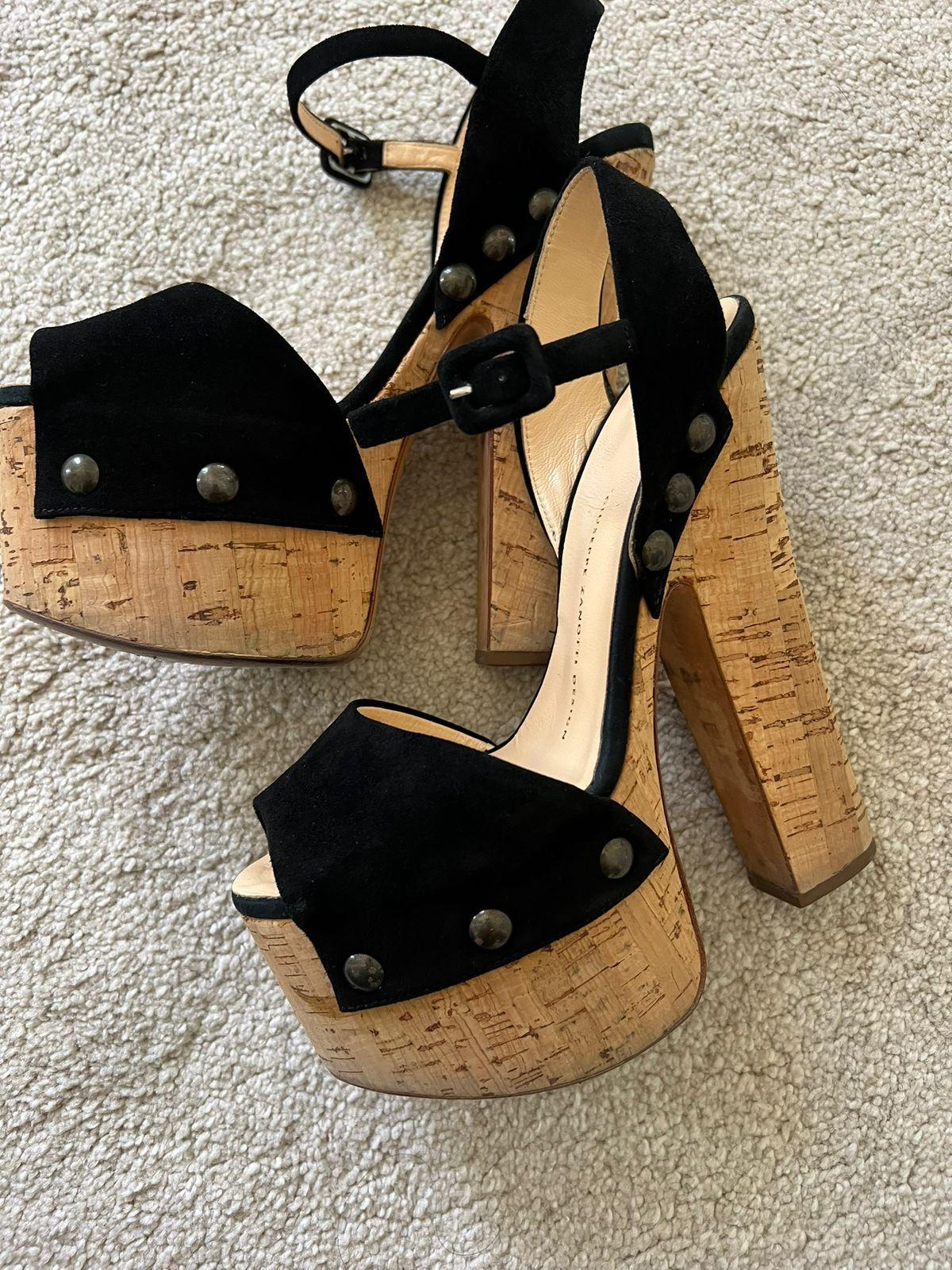 Giuseppe Zanotti black leather sandals thumbnail 4