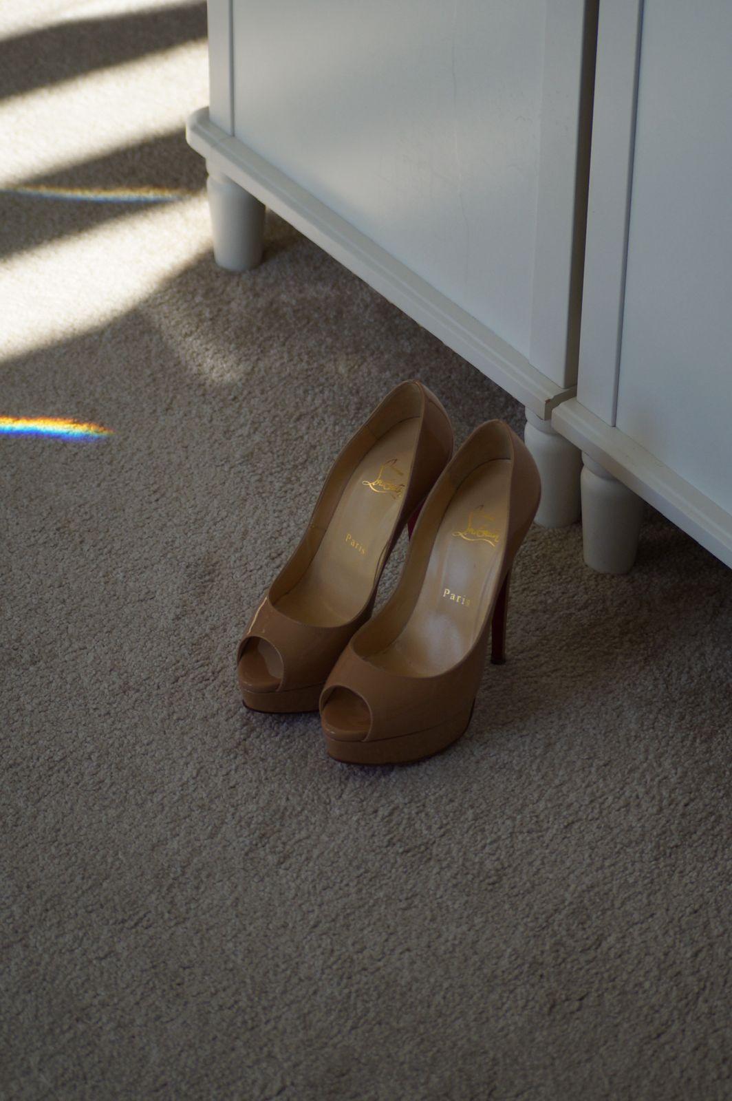 Christian Louboutin Patent Leather Peep Toe Pumps thumbnail 4