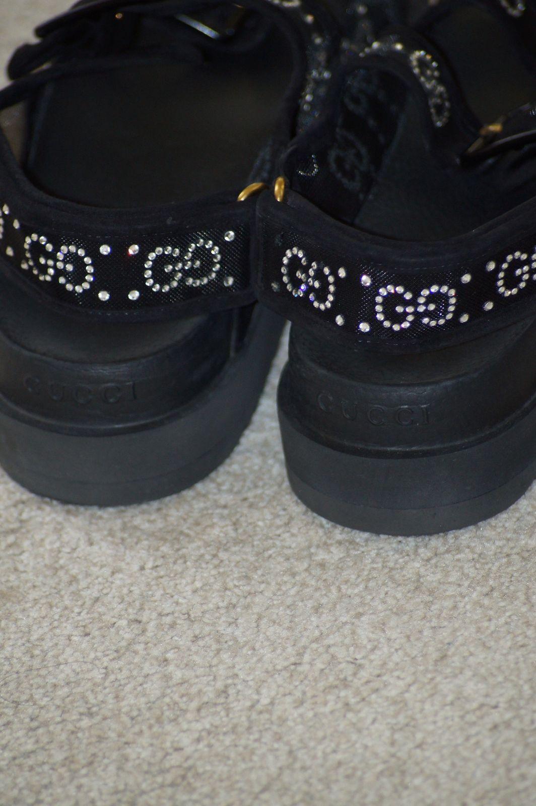 Gucci Crystal Mesh Sandals thumbnail 4