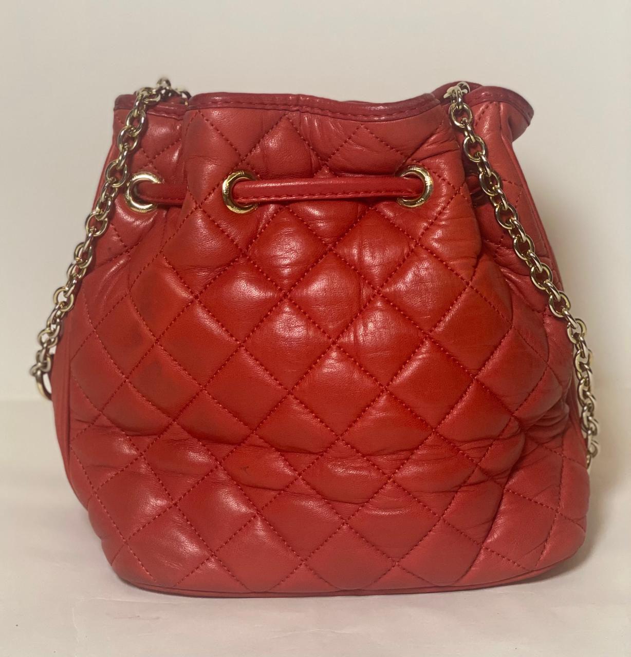 Carolina Herrera Leather Bucket Bag thumbnail 3