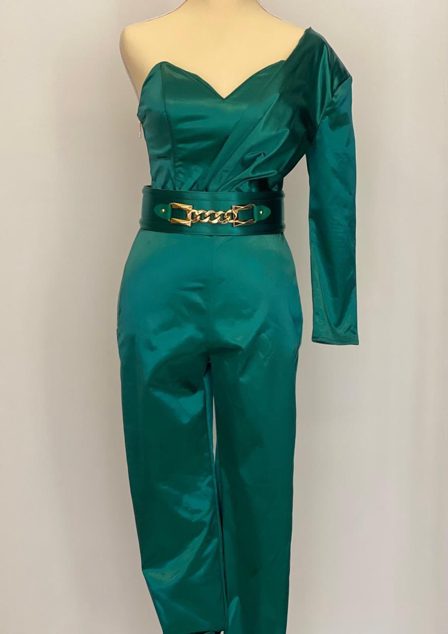 Elisabetta Franchi jumpsuit in Stretch-satin thumbnail 2