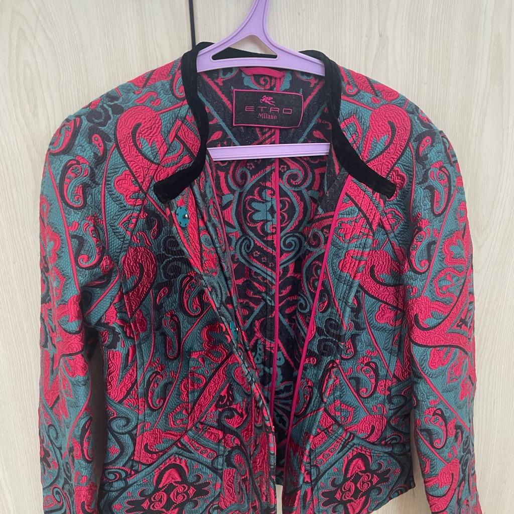 Pink ,blue and black Etro blazer