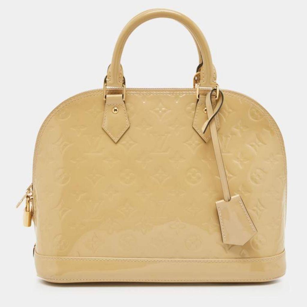 Louis Vuitton Citrine Monogram Vernis Alma PM Bag