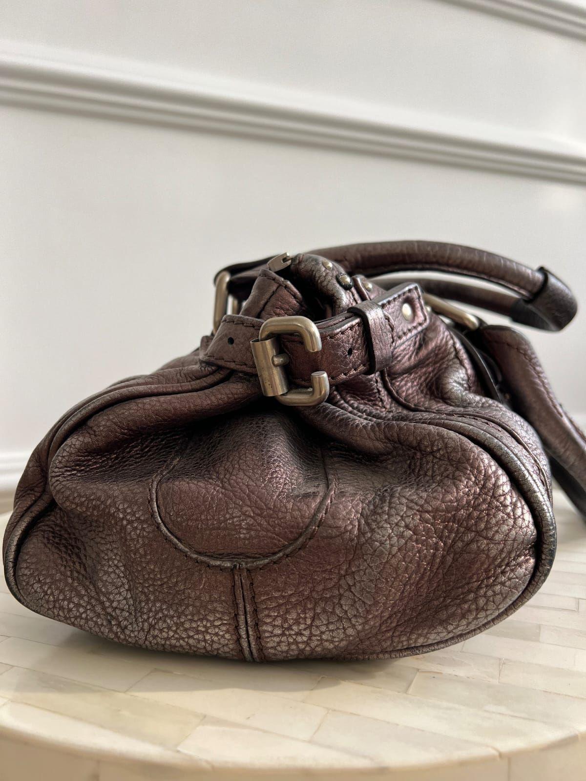 Chloe Metallic Brown Leather Mini Paddington Bag thumbnail 2