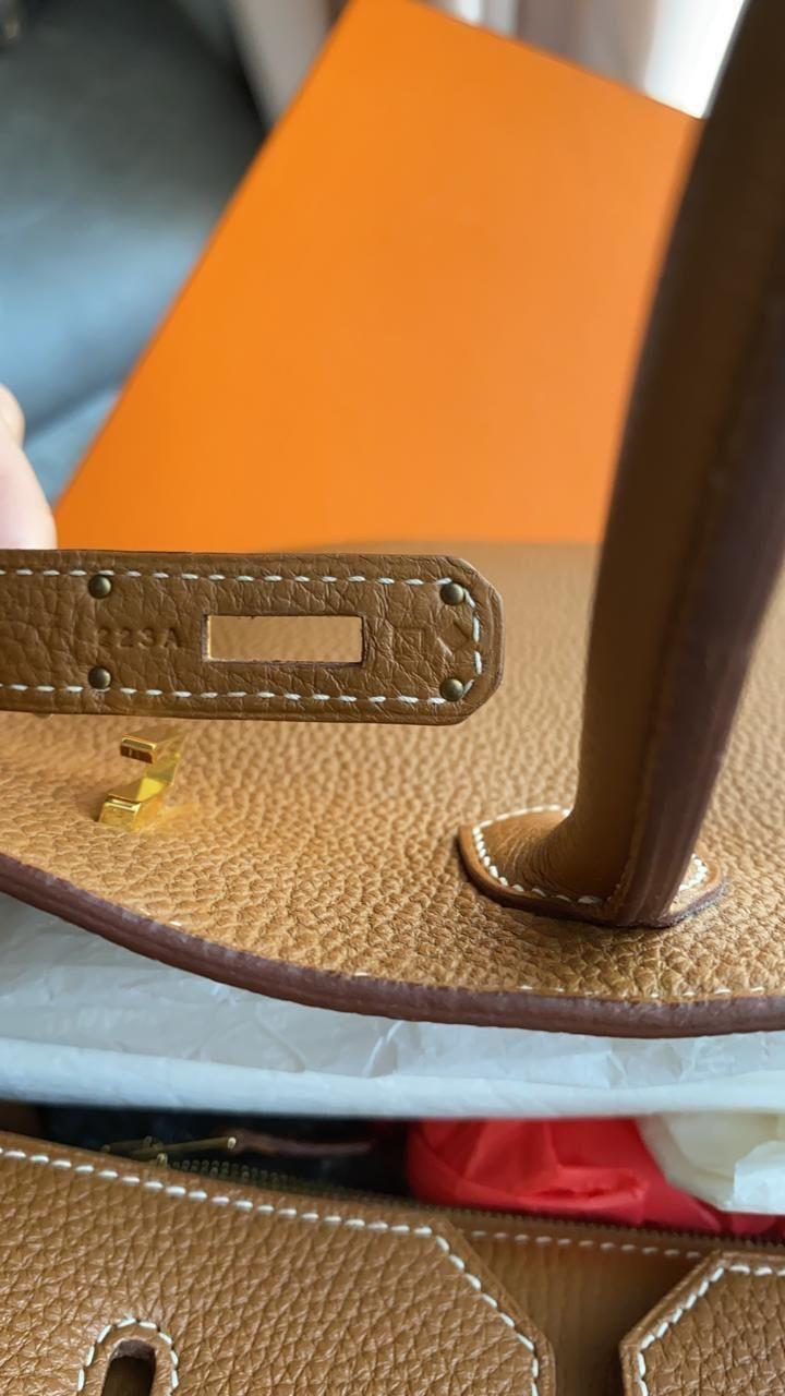 Hermes Leather Birkin 40 Bag thumbnail 5