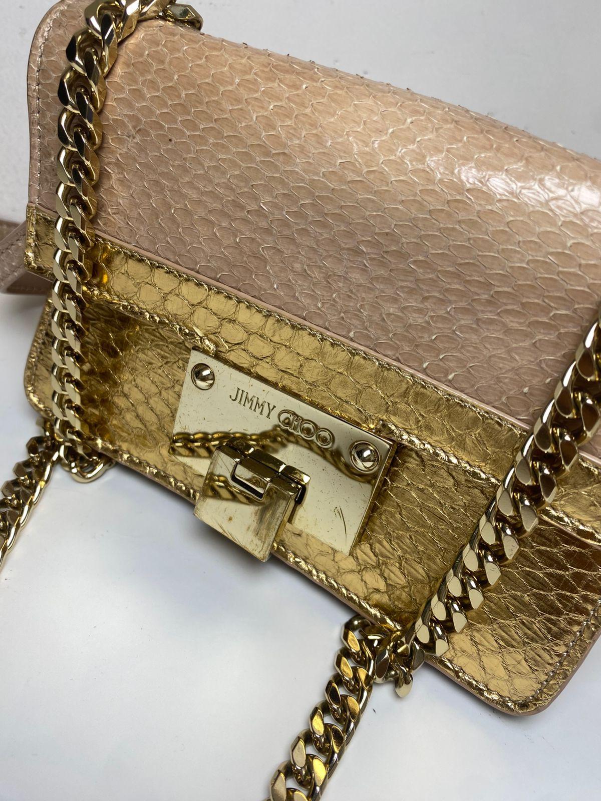 Jimmy Choo Metallic Leather Rebel Crossbody Bag thumbnail 3