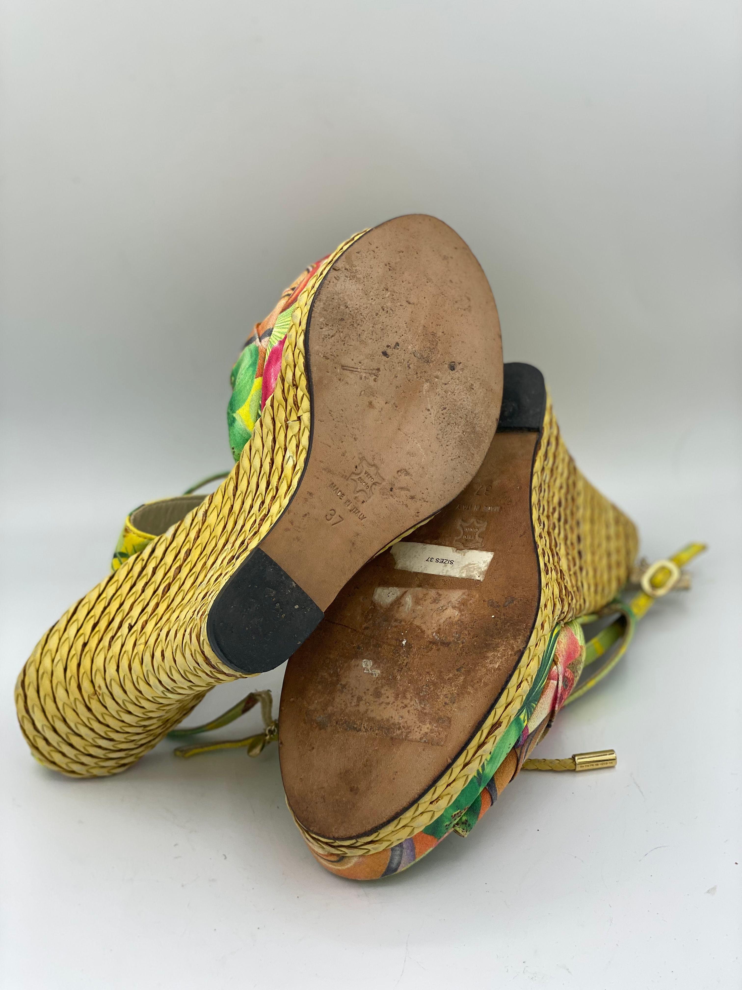 Versace Espadrilles Wedge sandals thumbnail 3