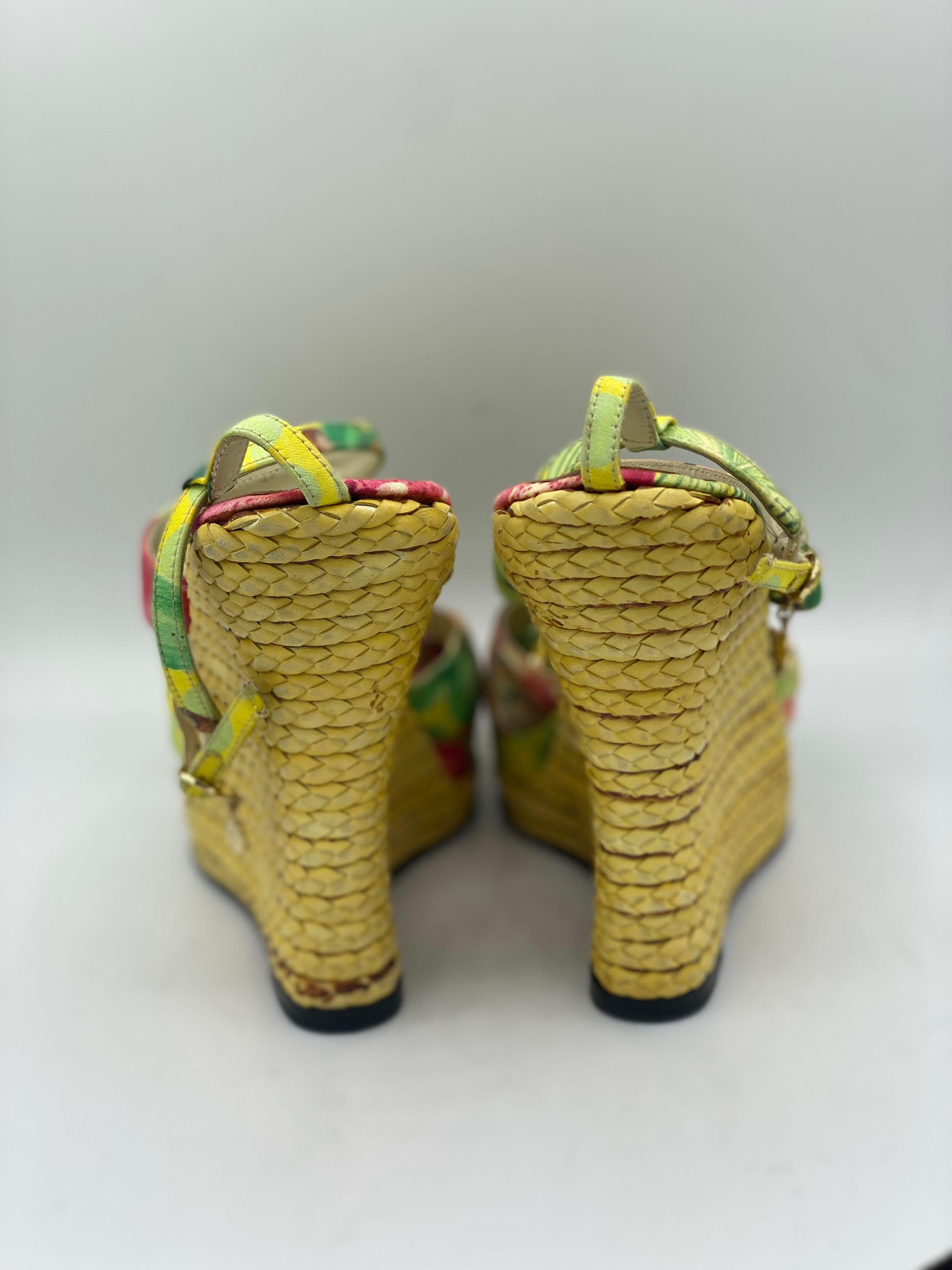 Versace Espadrilles Wedge sandals thumbnail 4