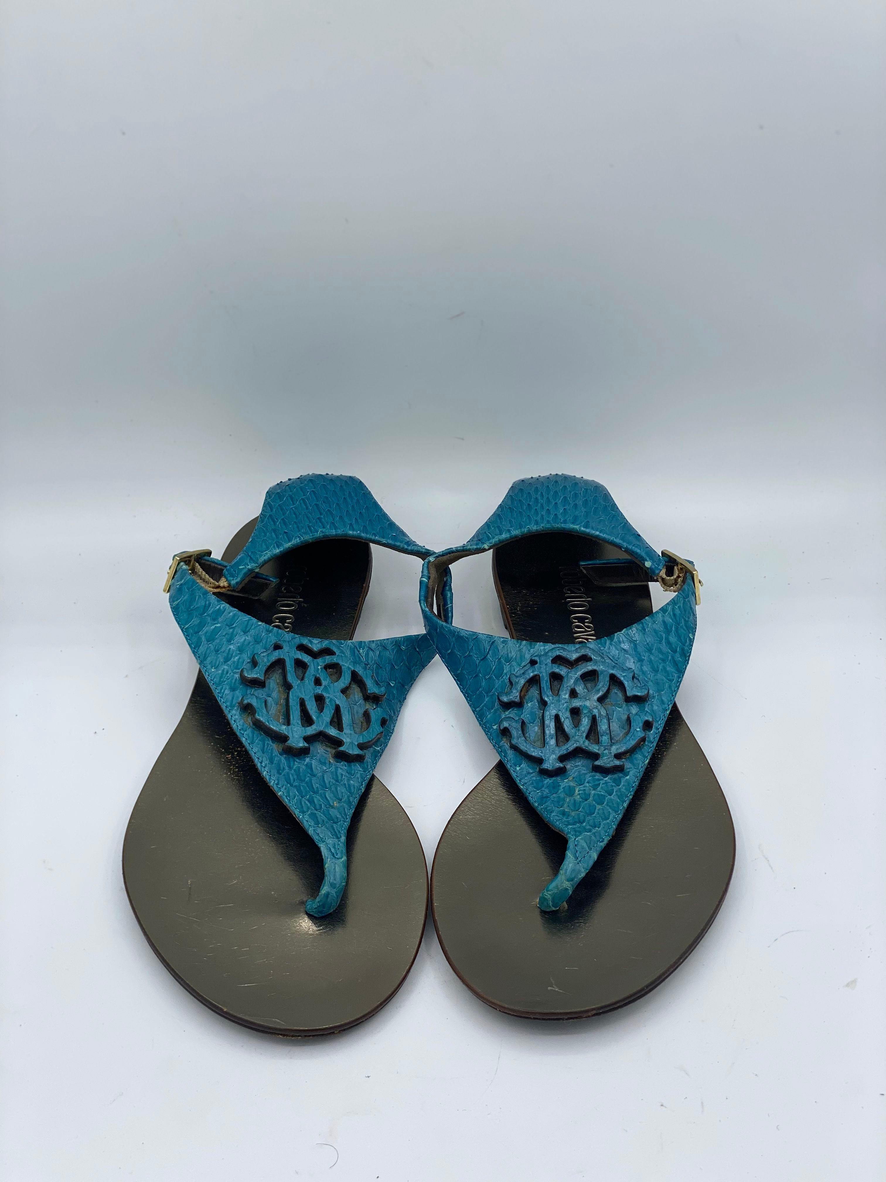 Roberto Cavalli flat sandals thumbnail 2