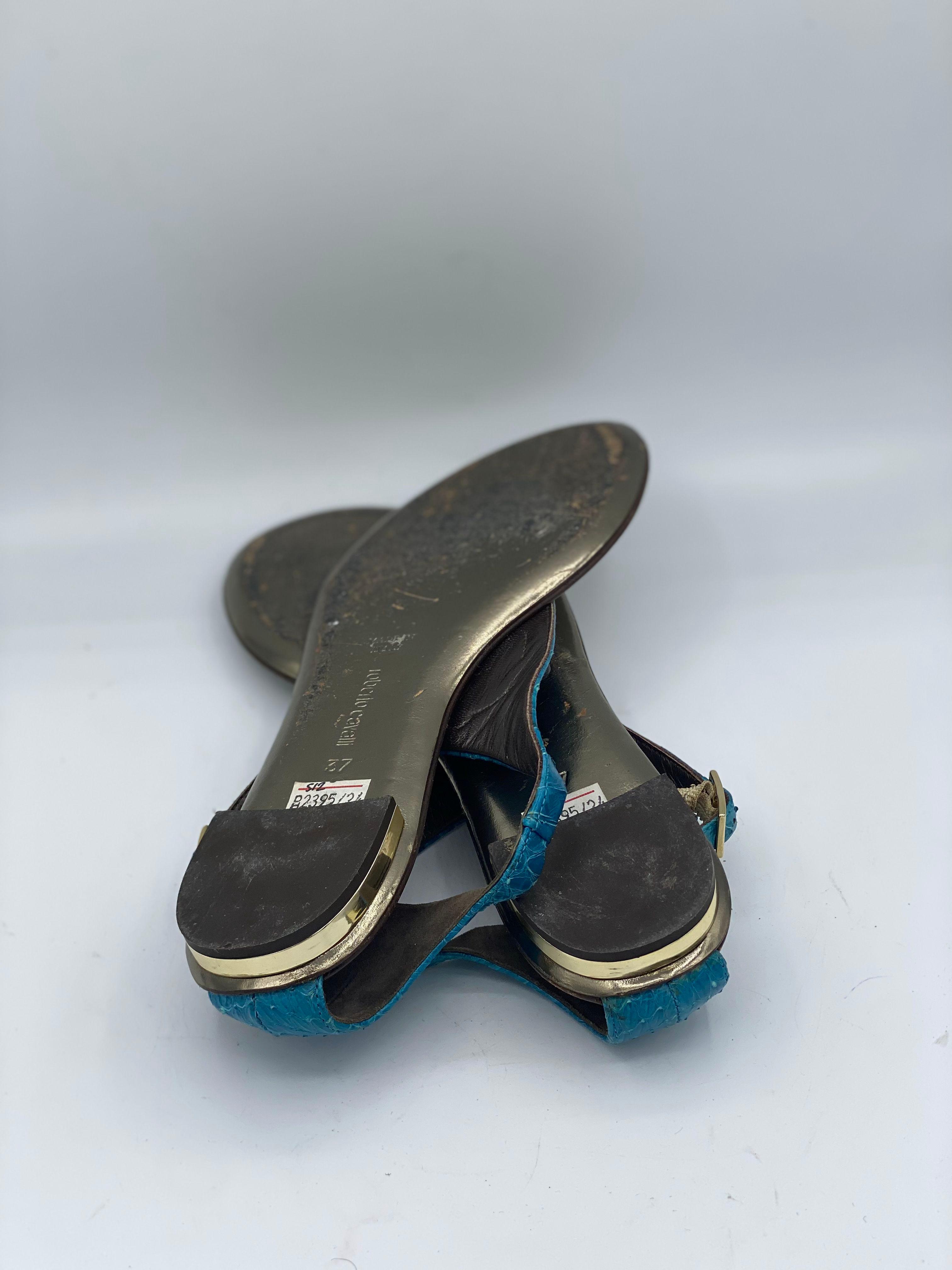 Roberto Cavalli flat sandals thumbnail 3