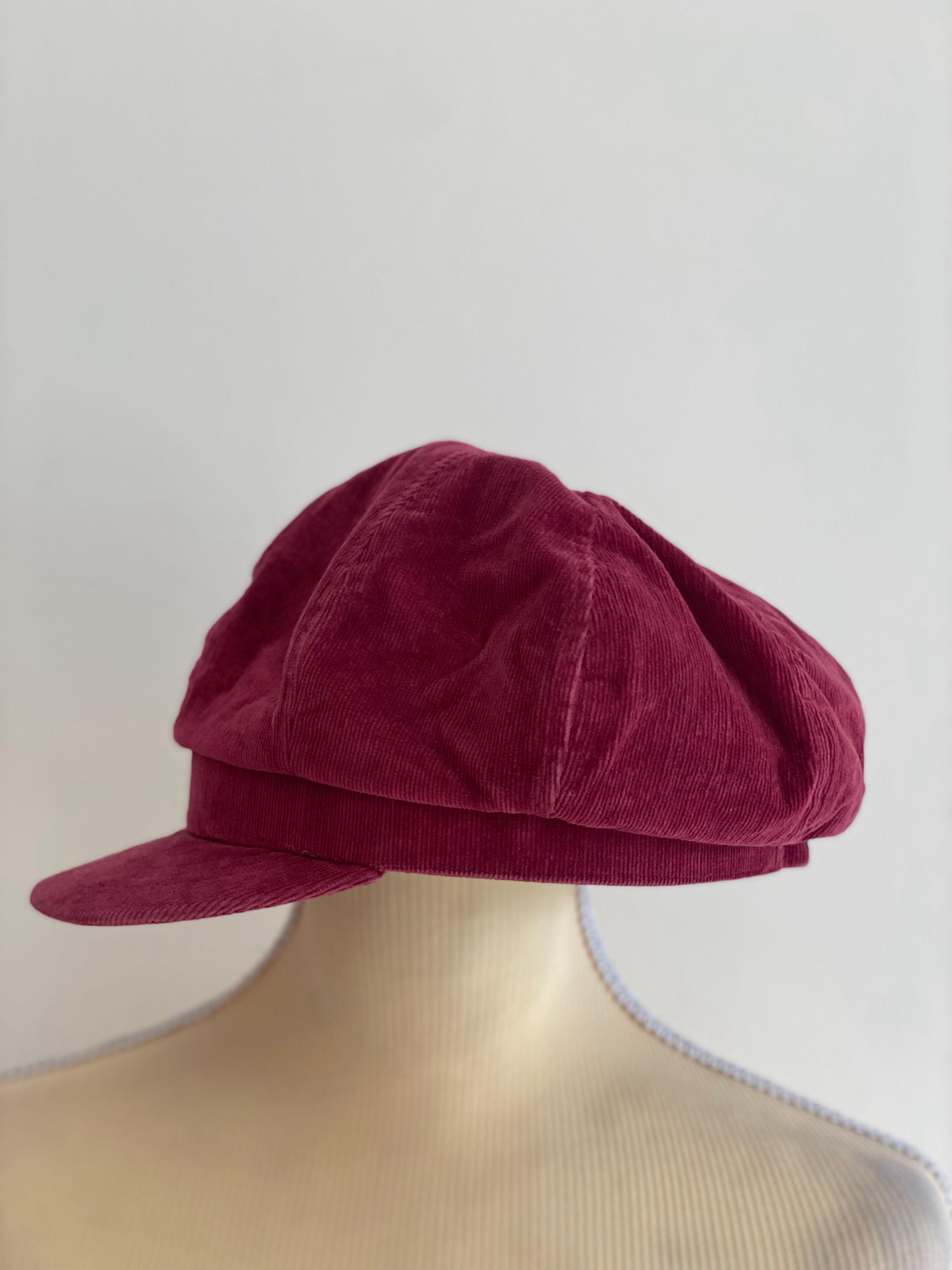 D&G Rosewood Pink Corduroy Newsboy Cap thumbnail 3