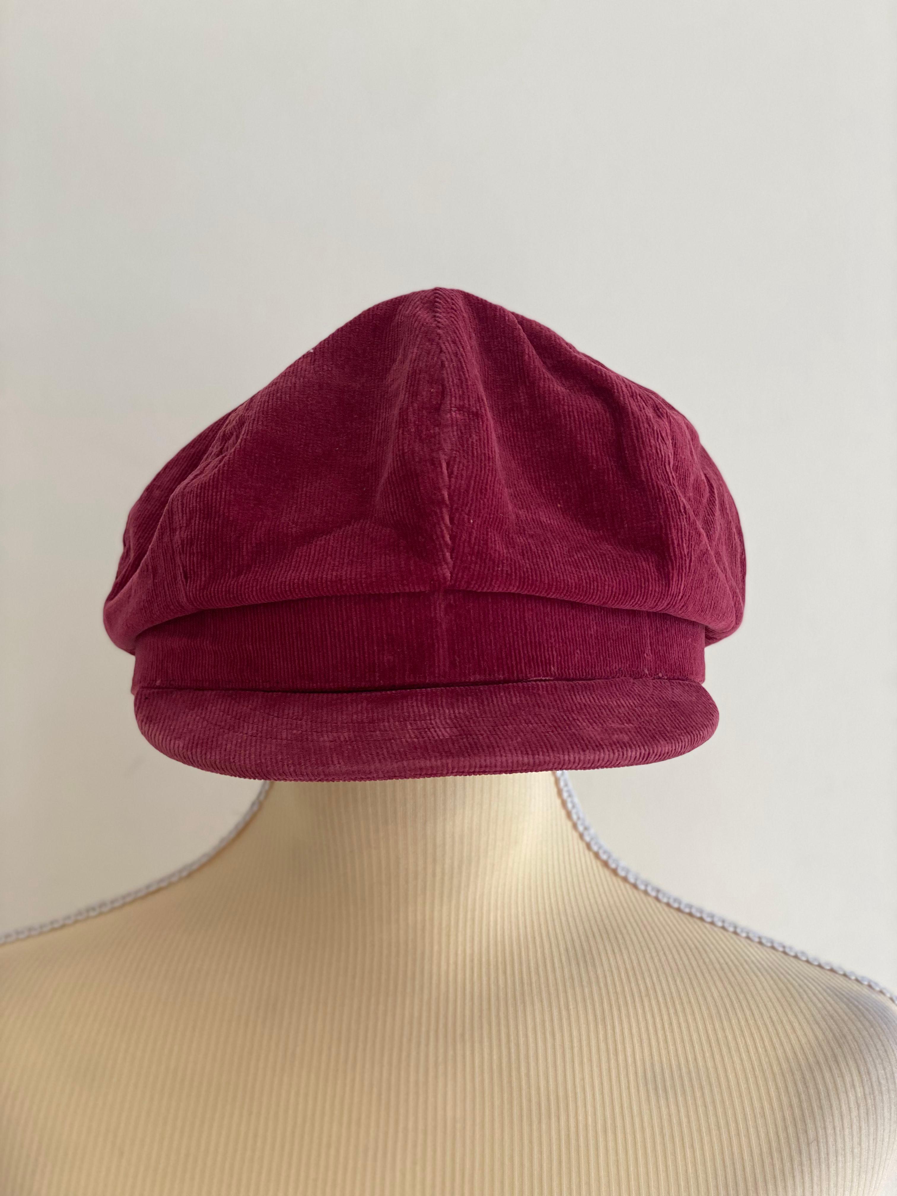 D&G Rosewood Pink Corduroy Newsboy Cap thumbnail 4
