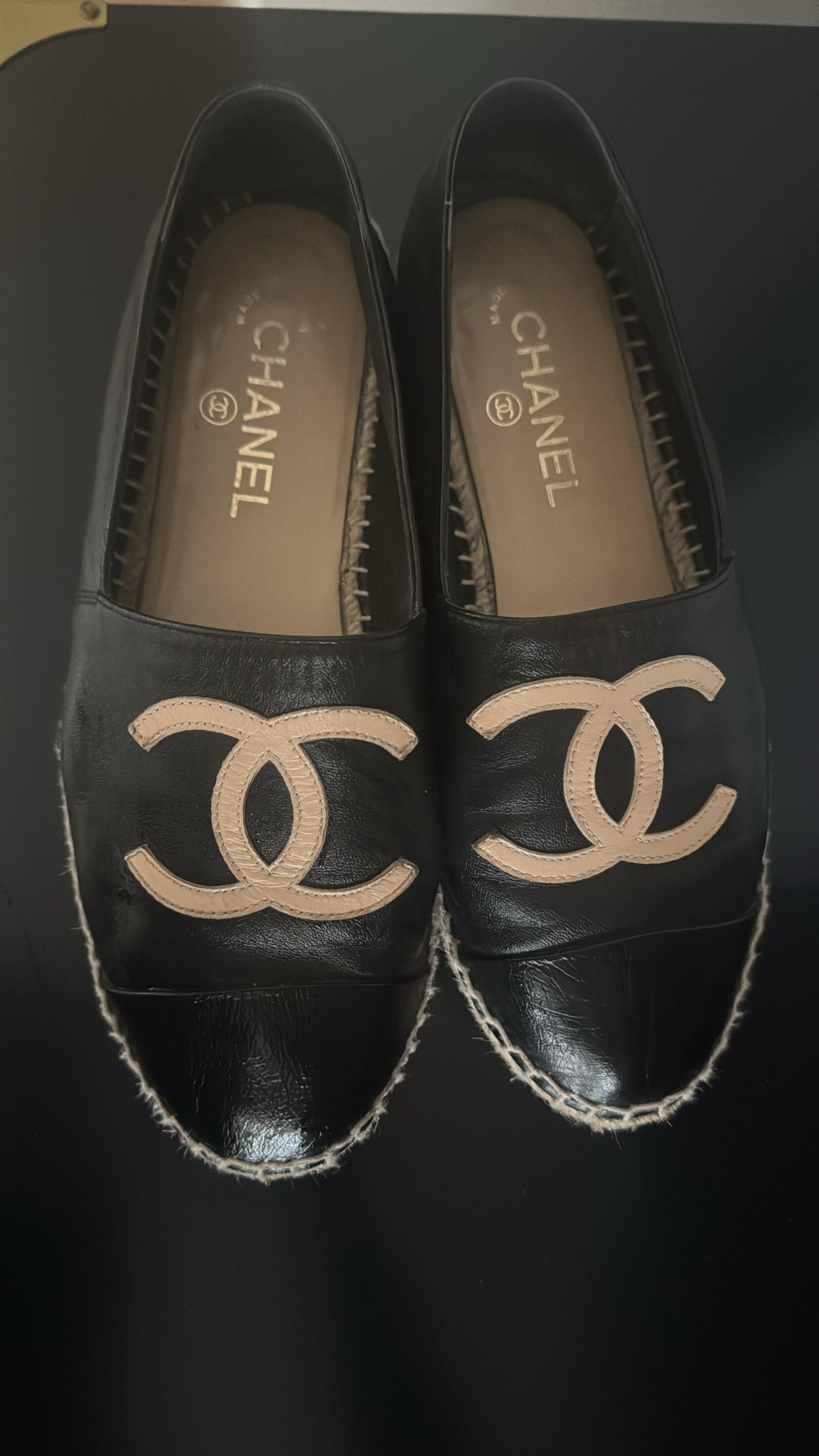 Chanel Bicolor Glazed CC Espadrille 39 thumbnail 2