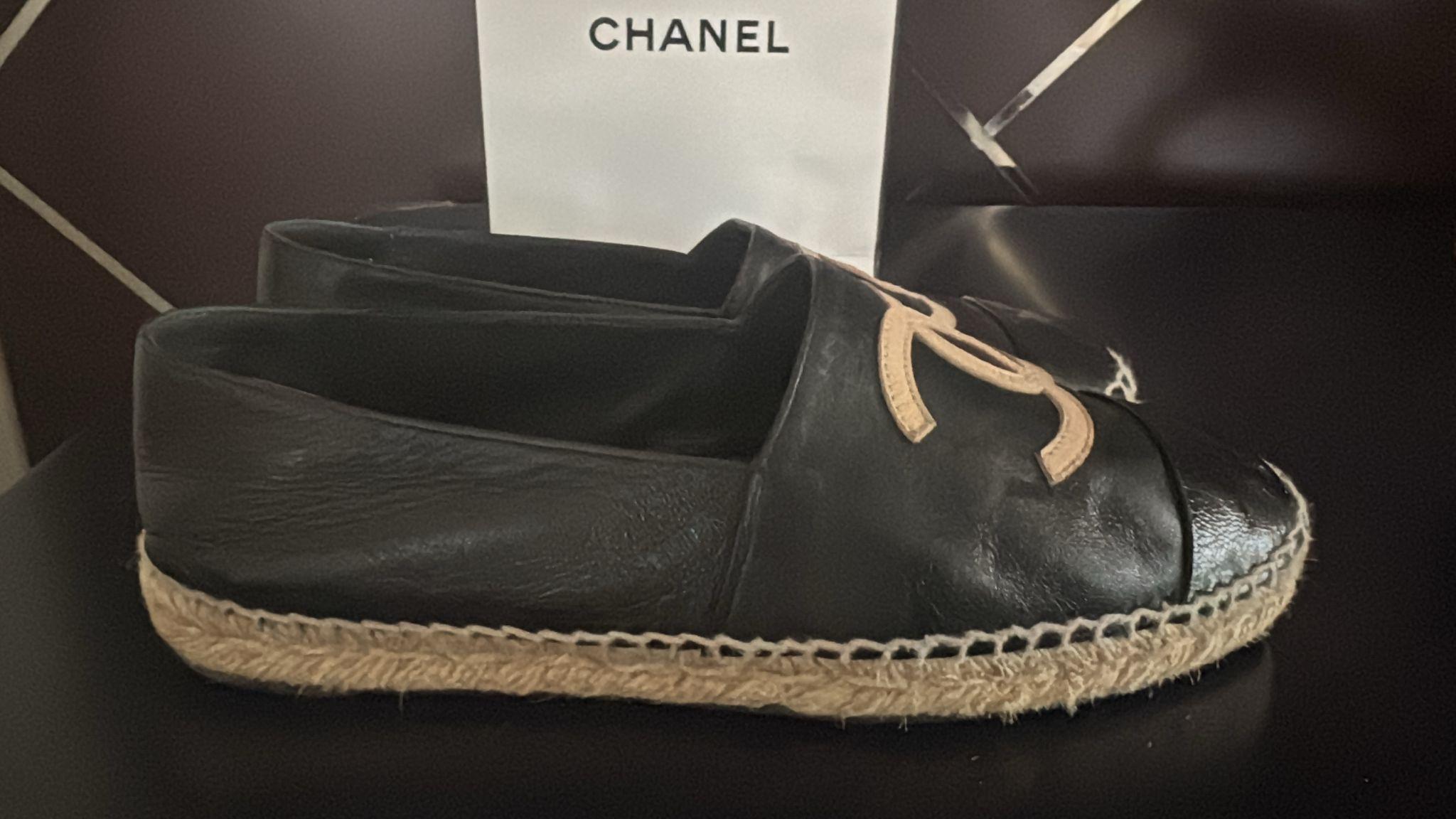 Chanel Bicolor Glazed CC Espadrille 39 thumbnail 3