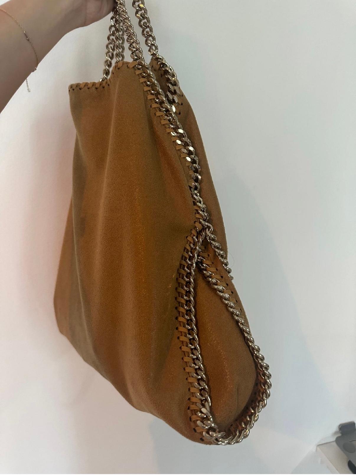 Falabella Fold Over Tote Bag in eco shaggy deer thumbnail 4
