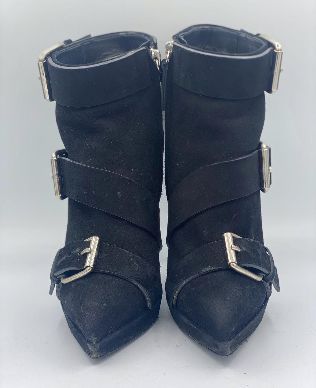 Giuseppe Zanotti Black Suede Boots thumbnail 2