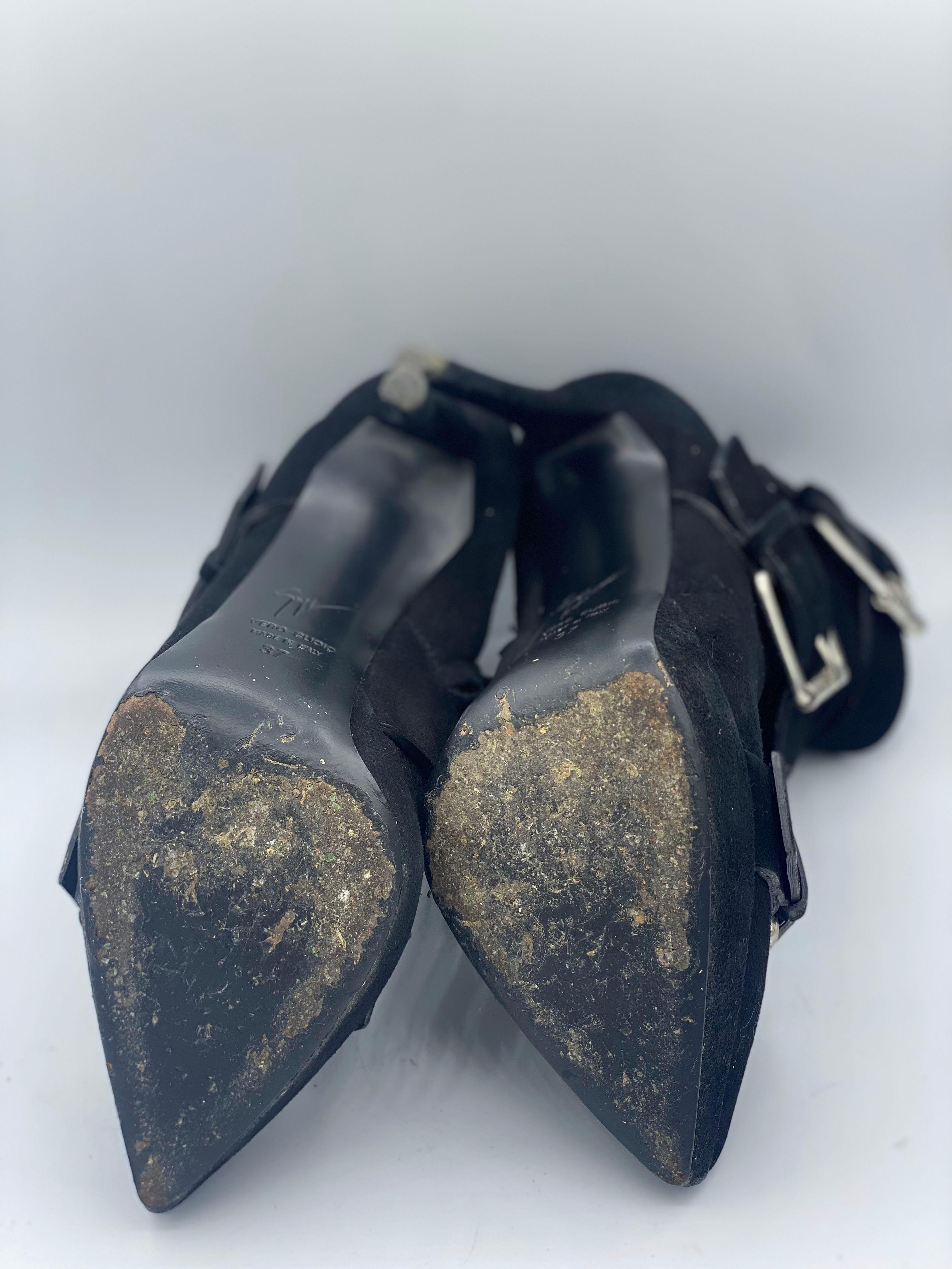 Giuseppe Zanotti Black Suede Boots thumbnail 4
