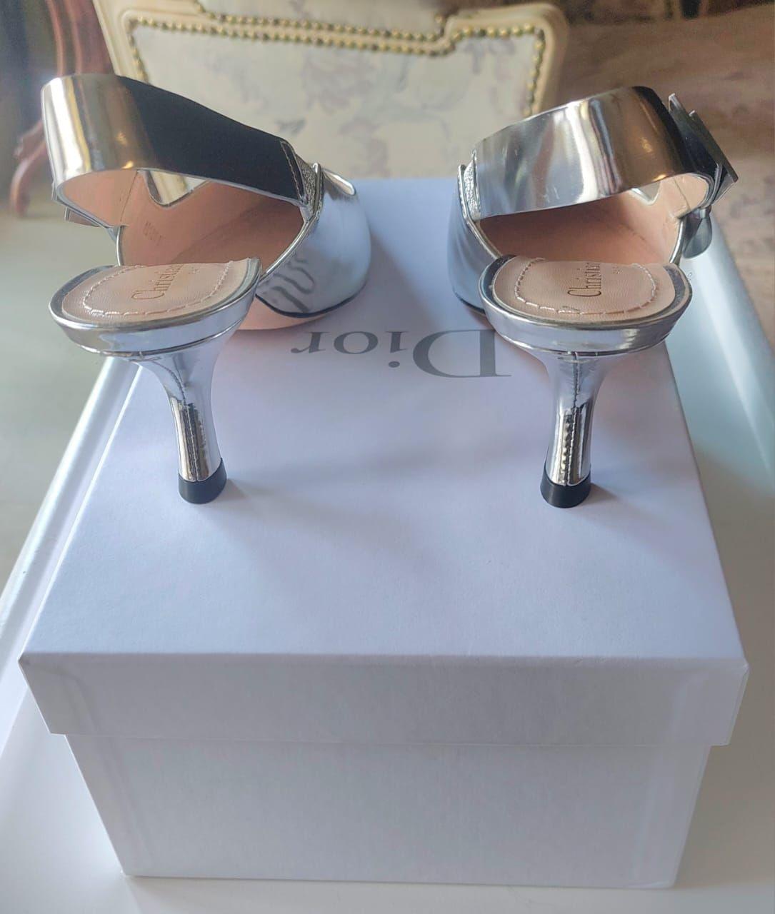 Dior Silver J'adior Slingback Pump thumbnail 2