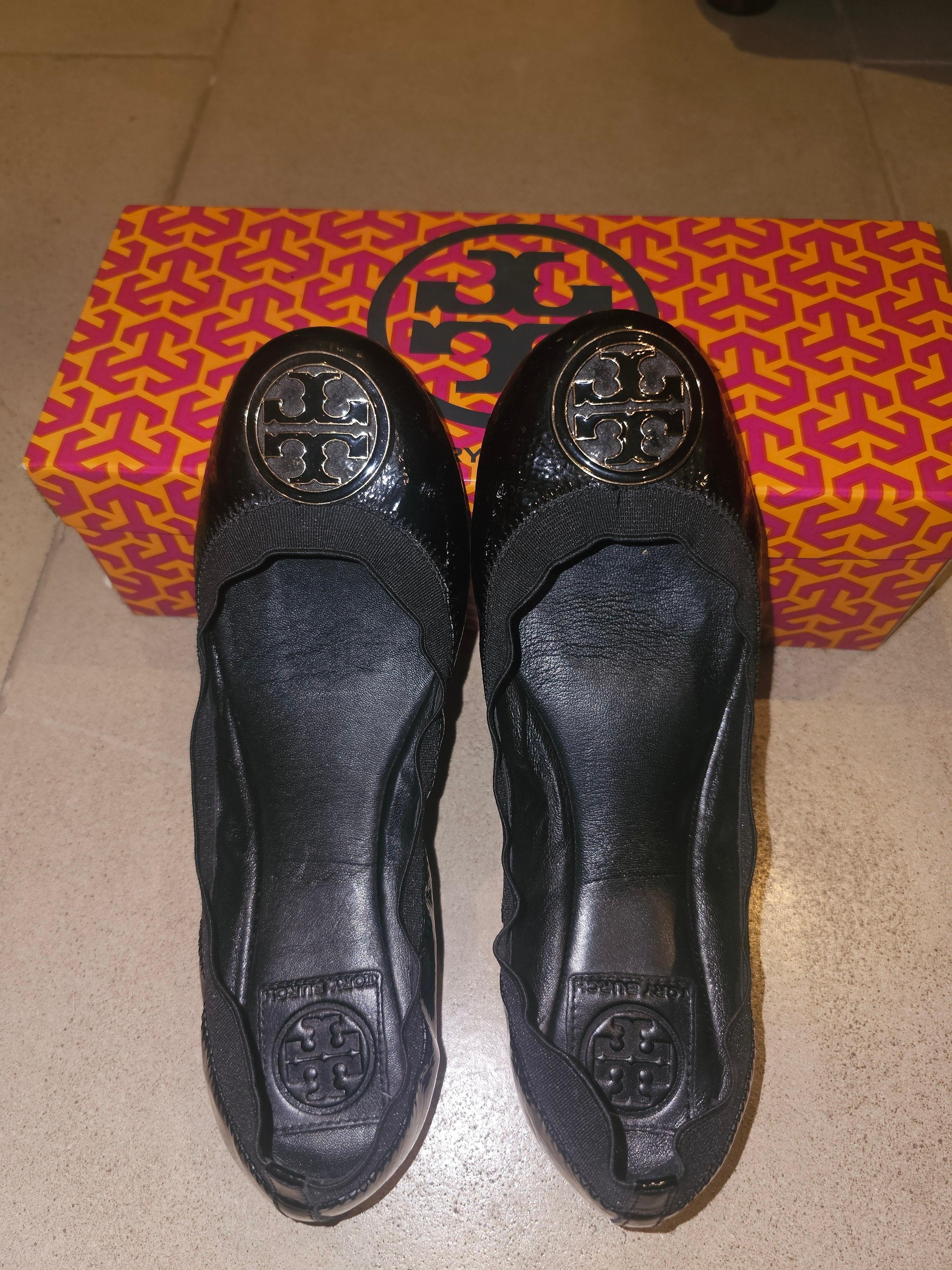 Tory Burch Caroline  Ballet Flat Blk thumbnail 3